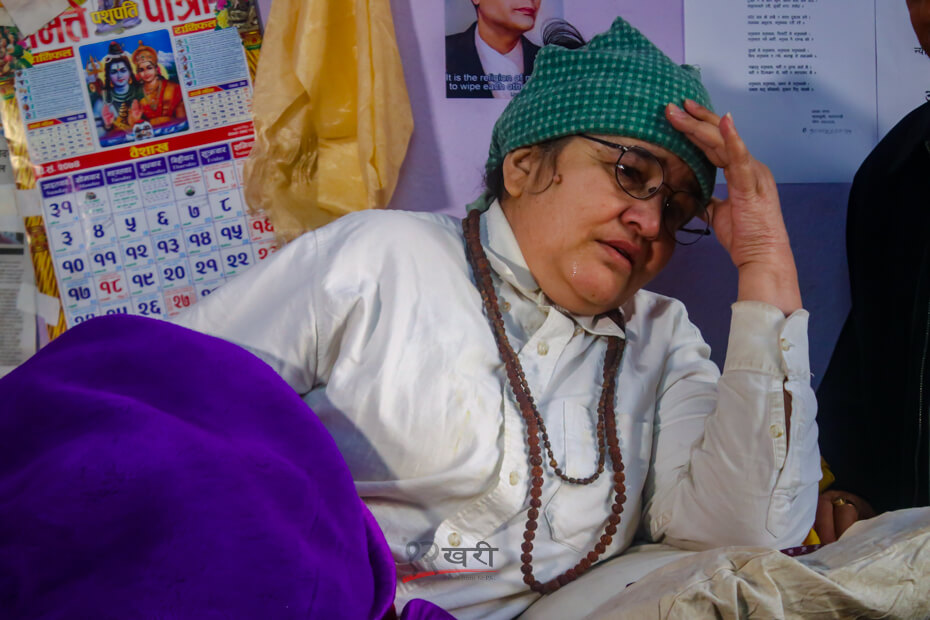 फेरि अनसन बस्दै गंगामाया अधिकारी