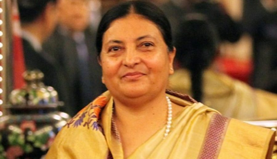राष्ट्रपति भण्डारीद्वारा राजनीतिक दलसम्बन्धी अध्यादेश जारी
