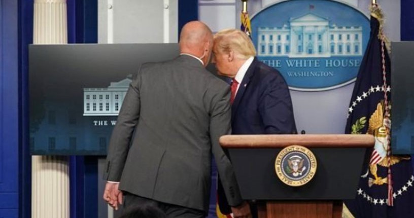 राष्ट्रपति कार्यालय ह्वाइट हाउस बाहिर गोली चल्यो