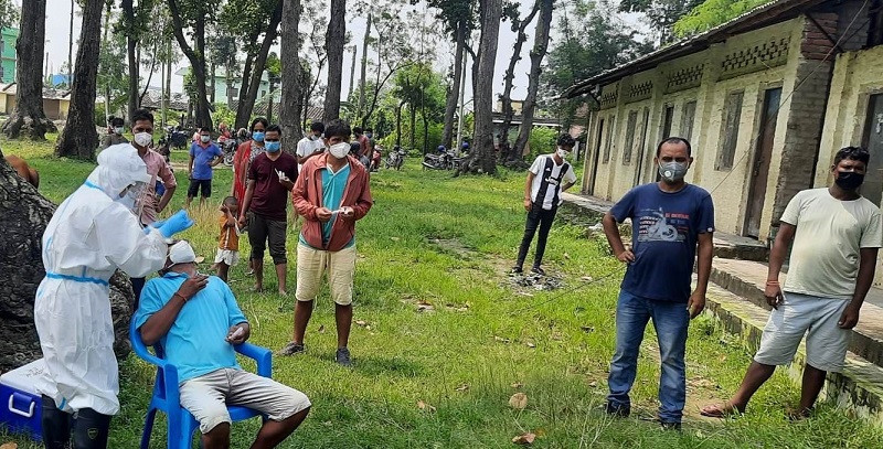 धनगढीका ६ स्थानमा क्याम्प संचालन : ४ दिनको अवधीमा ३ सय ६ जनाको स्वाव संकलन