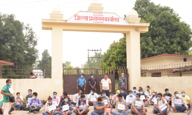 पत्रकारमाथि भएको आक्रमणविरुद्ध दोस्रो चरणको आन्दोलन घोषणा