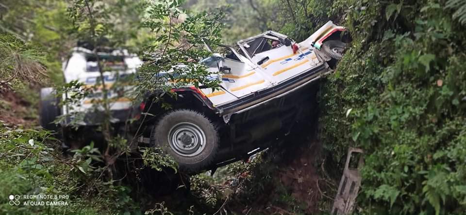 डोटीमा जीप दुर्घटना हुँदा १२ जना घाइते, दुईको अवस्था गम्भीर