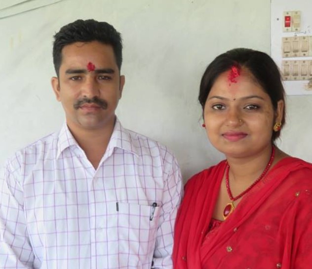 युद्ध भूमिमा जुरेको जोडी