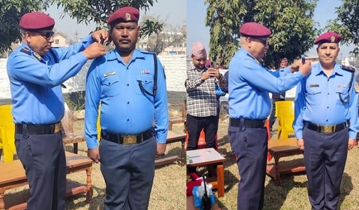 अनुसन्धानमा खटिएका दुई प्रहरीको बढुवा, डीआइजी सुवेदीसहित पाँच जना पुरस्कृत