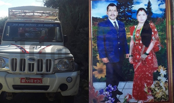 चिसापानी-सोल्टा सडक खण्डबाट खसेको जीप भेटियो, जोशी दम्पतीको अवस्था भने अझै अज्ञात