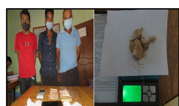 कञ्चनपुरमा खैरो हेरोइनसहित ३ जनालाई पक्राउ