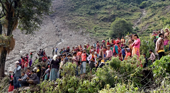 बझाङ पहिरोमा बेपत्ताको खोजी स्थगित