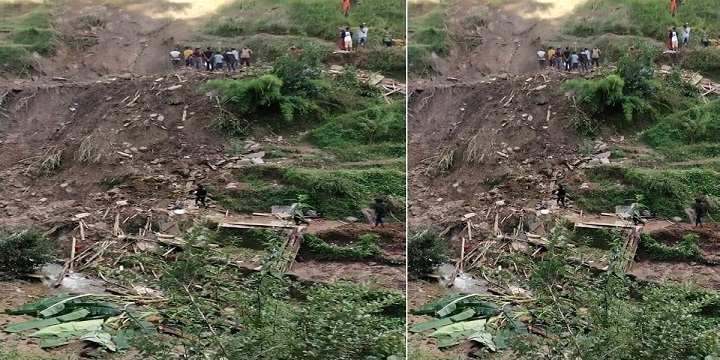 अविरल वर्षाका कारण पहिराले मुक्तहलियाको उठिबास