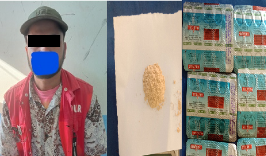 कञ्चनपुरमा लागऔषधसहित एक युवक पक्राउ