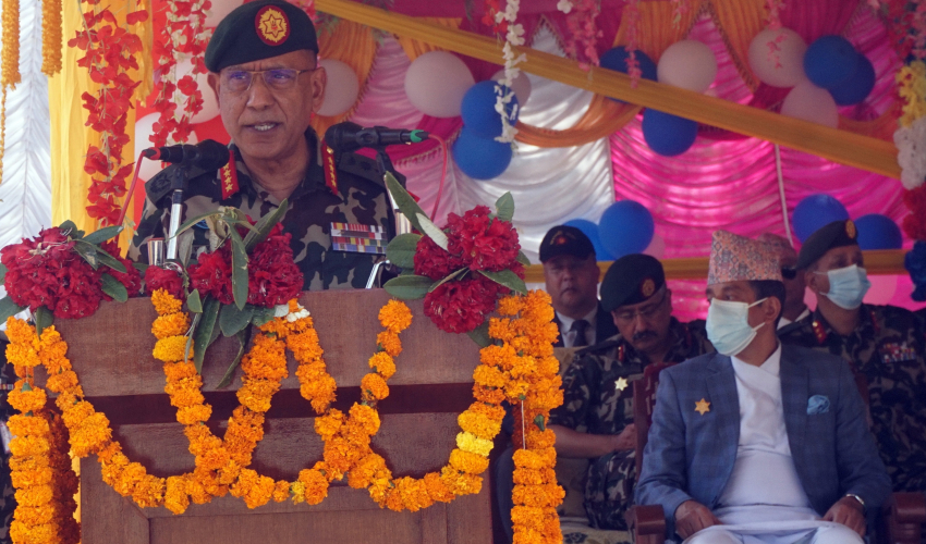 सुदूरपश्चिम पुगेर प्रधानसेनापतिले भने- संविधानले दिएको जिम्मेवारी बहन गर्न सङ्गठन तयार छ