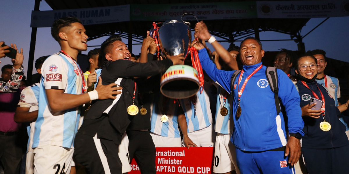 मनाङलाई सुदूरपश्चिम खप्तड गोल्डकपको उपाधि