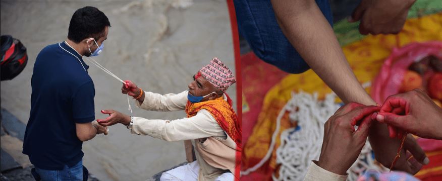 आज जनै पूर्णिमा, देशभर नव यज्ञोपवीत एवम् रक्षाबन्धन धारण गरेर मनाइँदै