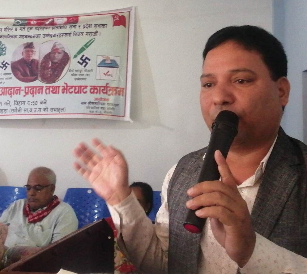 लोकतान्त्रिक–बाम गठबन्धनलाई विजयी गराउनुस्, मिलेर विकास गर्छौं : उम्मेदवार सोडारी