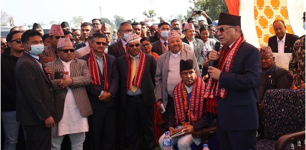 सुख्खा बन्दरगाह त्रिदेशीय साझेदारीको रणनीतिअनुसार निर्माण हुन्छ : प्रधानमन्त्री प्रचण्ड