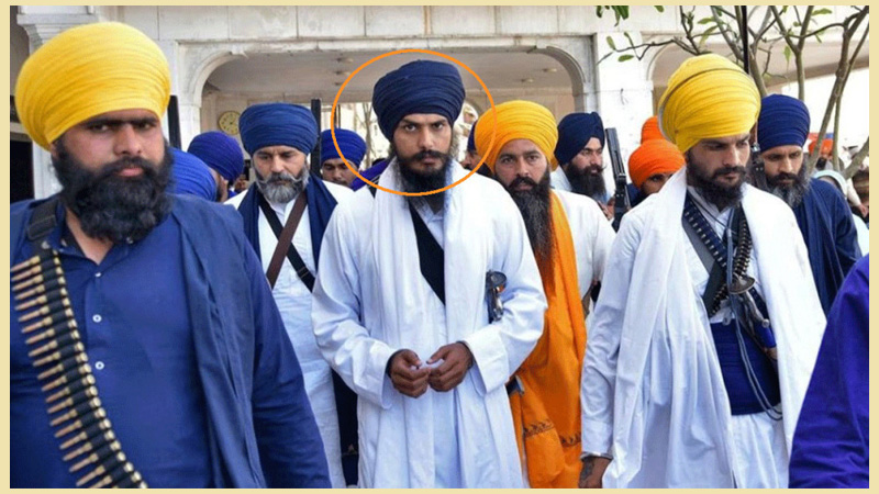 शिखका लागि पञ्जाबमा छुट्टै देश हुनुपर्ने माग राख्ने अमृतपाल सिंह भारतमै पक्राउ परे