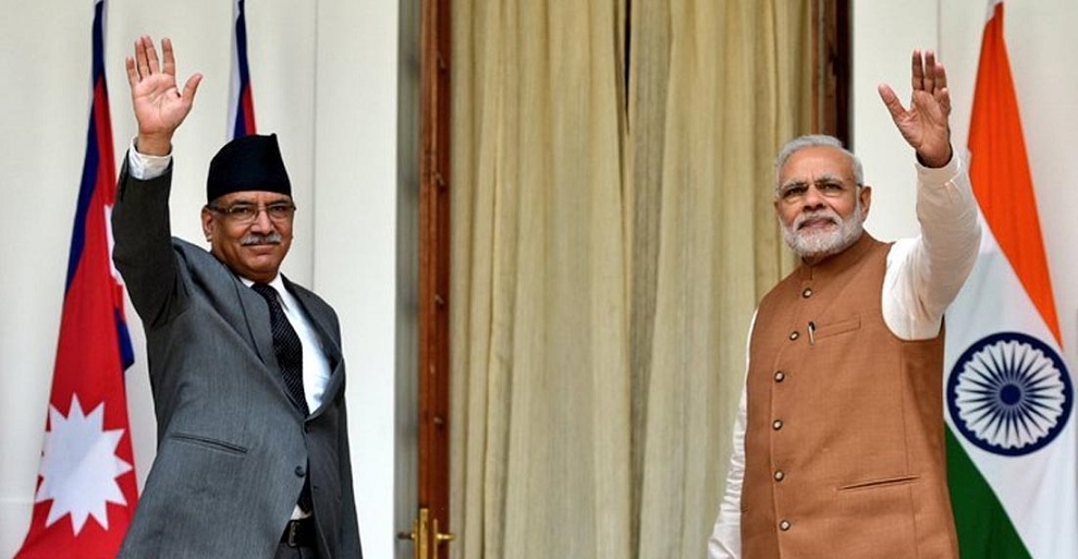 प्रधानमन्त्री प्रचण्ड र भारतका प्रधानमन्त्री नरेन्द्र मोदीबीच टेलिफोन वार्ता