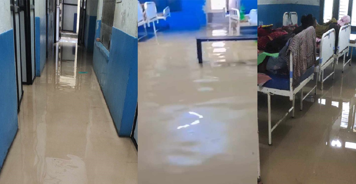 अविरल वर्षाका कारण धनगढी डुबानमा, सेती प्रादेशिक अस्पतालको वार्ड जलमग्न