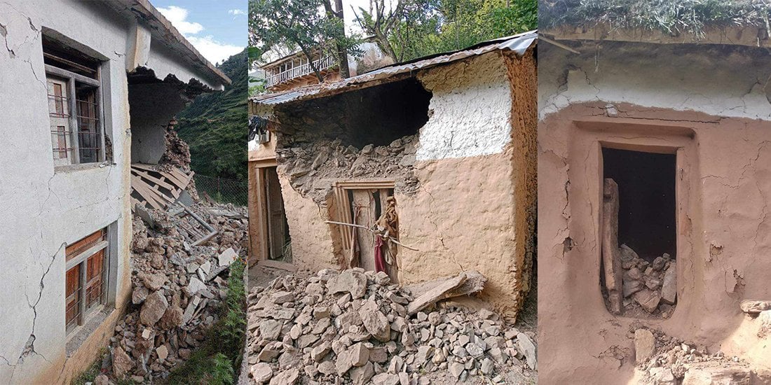 बझाङमा फेरि ४.१ म्याग्निच्युडको धक्का : भूकम्पमा परी दुई जना घाइते, राजमार्ग अवरुद्ध