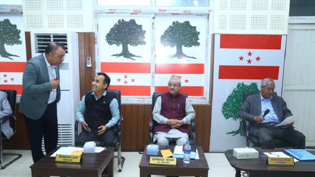 कांग्रेस पदाधिकारी बैठक बस्दै, राज्य व्यवस्था समिति सभापति र उपसभामुखबारे छलफल हुने