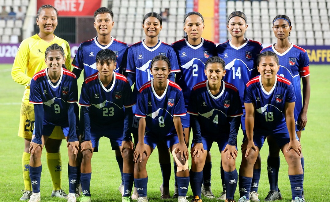 साफ यू-२० महिला च्याम्पियनसिप : नेपालले भुटानसँग खेल्दै