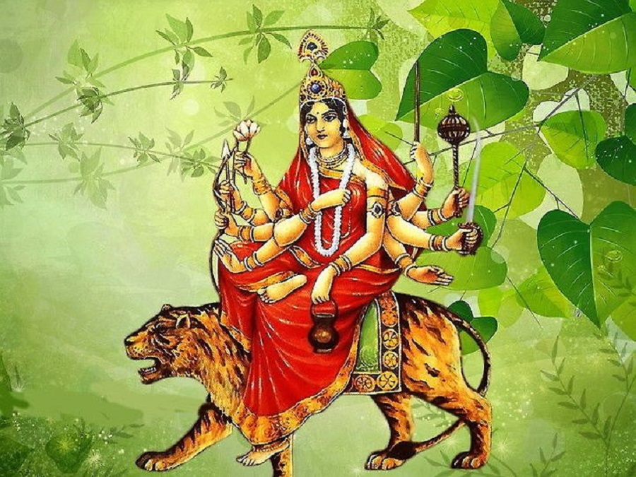 नवरात्रको तेस्रो दिन आज चन्द्रघण्टा देवीको पूजा-आराधना गरिँदै